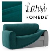 Pokrowce na meble - Pokrowiec na sofę LARSI kolor morski styl klasyczny homede - SOFACOVER/HOM/LARSI/MARINE/2S - miniaturka - grafika 1