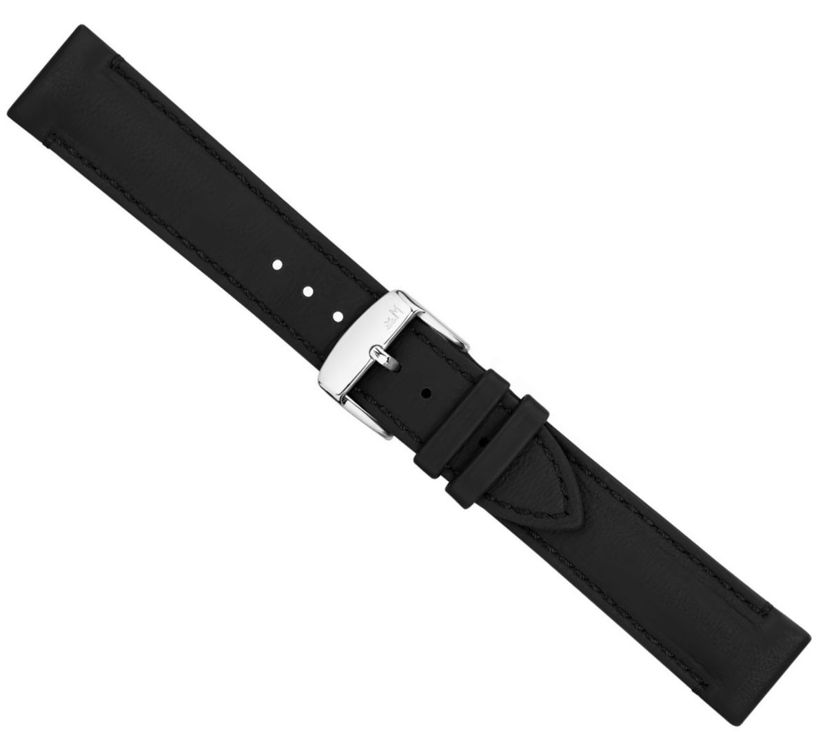 Skórzany pasek do zegarka 20 mm Morellato A01X6168E45019CR20 czarny wodoodporny