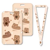 Identyfikatory - Etui Holder na kartę Smycz UHOO 7148 Bear - miniaturka - grafika 1