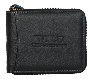 WILD skórzany portfel na suwak 702 702 - Portfele WILD skórzany portfel na suwak 702 702 - Portfele - miniaturka - grafika 1