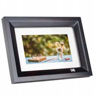 Ramki cyfrowe do zdjęć - Kodak LED HD 7" RDPF-700W drewniana czarna  - miniaturka - grafika 1