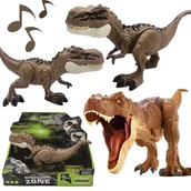 Zabawki AGD - Interaktywny Dinozaur Figurka Chodzi Rusza Się Ryczy Świecące Oczy Led - miniaturka - grafika 1