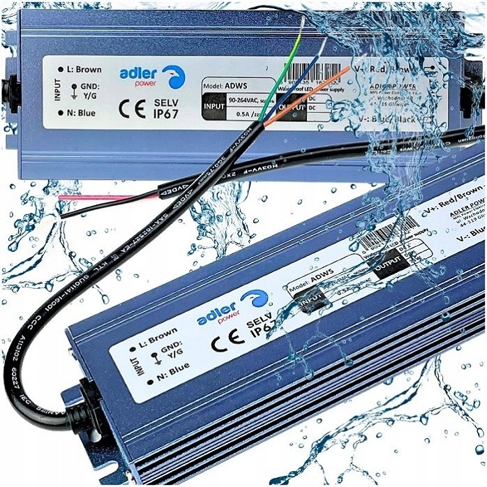 FORMAT Zasilacz Hermetyczny Led 24V 200W 8A Transor Uniwersalny Zewnętrzny