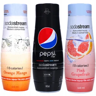 Zestaw Sodastream Koncentrat Syrop Sok Pepsi Owoce - Syropy i koncentraty owocowe - miniaturka - grafika 1