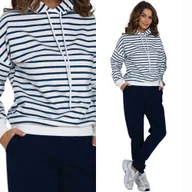 Dresy damskie - Damski Dres Komplet bawełniany z kapturem L / 40 - miniaturka - grafika 1