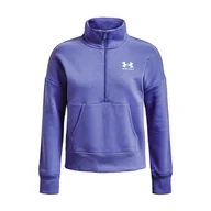 Bluzy damskie - Damska Bluza UNDER ARMOUR RIVAL FLEECE HZ 1373030-495 – Niebieski - miniaturka - grafika 1