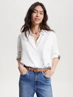 Koszule damskie - Koszulka damska Tommy Hilfiger WW0WW39388 36 Biała (8720644295762) - miniaturka - grafika 1