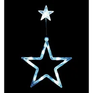 Ozdoby bożonarodzeniowe - Gwiazda ozdoba okienna 11 LED na baterie z przyssawką BULINEX - miniaturka - grafika 1