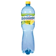 Woda - Ustronianka Napój gazowany o smaku cytryny 1,5 l - miniaturka - grafika 1
