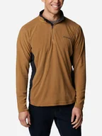 Bluzy męskie - Bluza męska nierozpinana streetwear Columbia Klamath Range II Half Zip 1352472257 L Brązowa (194895205401) - miniaturka - grafika 1
