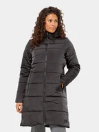 Kurtki damskie - Jack Wolfskin Kurtka zimowa Eisbach Coat 1206981 Czarny Regular Fit - miniaturka - grafika 1