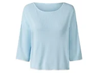 Swetry damskie - esmara® Sweter damski z wiskozą (Niebieski, XS (32/34)) - miniaturka - grafika 1