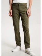 Spodnie męskie - Tommy Hilfiger Spodnie chino w kolorze khaki - miniaturka - grafika 1