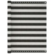 Parawany - vidaXL Parawan balkonowy z HDPE, 120x400 cm, antracytowo-biały vidaXL - miniaturka - grafika 1