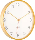 Zegary - Zegar ścienny Joy biało-żółty - miniaturka - grafika 1