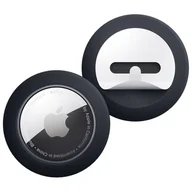 Inne akcesoria audio-wideo - ELAGO Silikonowe Naklejki do AirTag, Czarny - miniaturka - grafika 1