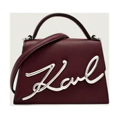 Torebki damskie - Karl Lagerfeld Skórzany kuferek k/signature 2.0 - miniaturka - grafika 1