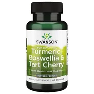 Stawy, mięśnie, kości - Swanson Full Spectrum Turmeric, Boswellia & Tart Cherry 60 Kapsułek - miniaturka - grafika 1