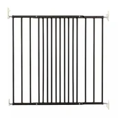 Pozostałe akcesoria dla kotów - DogSpace - Lucky - przykręcana bramka dla psa, czarna (62.5-106cm) - miniaturka - grafika 1