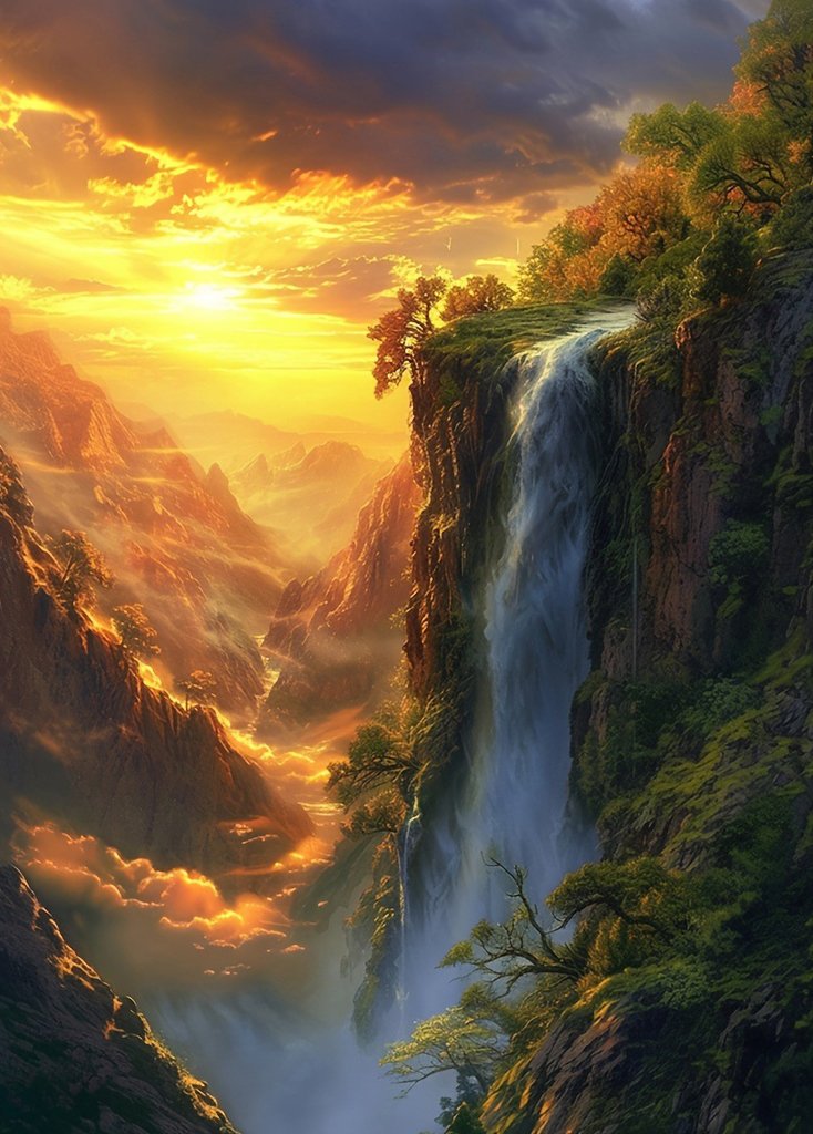 Mozaika diamentowa wodospad2