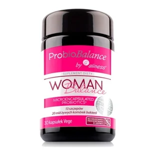 Aliness ProbioBalance Woman Balance (13 szczepów x 20mld ) 30 kaps. Aliness 9337-9591F - Układ pokarmowy - miniaturka - grafika 1