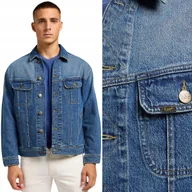 Kurtki męskie - Męska kurtka jeansowa Lee RELAXED RIDER JACKET XXL - miniaturka - grafika 1