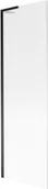 Parawany nawannowe - Mexen Next L parawan nawannowy 1-skrzydłowy 60 x 150 cm, prążki, czarny - 895-060-000-03-09-70 - miniaturka - grafika 1