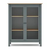 Witryny - Zielona/naturalna witryna z litego drewna sosnowego 90x110 cm Misti – Marckeric - miniaturka - grafika 1