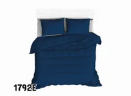 Pościel - Poszwa 160x200 1792E granatowa navy 32 jednobarwna - miniaturka - grafika 1
