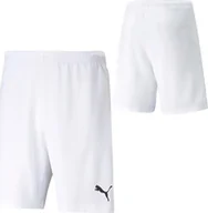Spodnie sportowe męskie - Puma Spodenki męskie Puma teamRISE Short białe 704942 03 S - miniaturka - grafika 1