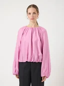 Bluzki damskie - YAS Bluzka w kolorze jasnoróżowym - miniaturka - grafika 1