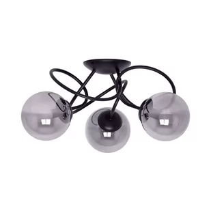 Stylowa lampa sufitowa z grafitowymi kloszami K-5116 z serii RUBI - Lampy sufitowe - miniaturka - grafika 1