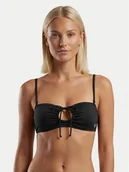 Stroje kąpielowe - Roxy Góra od bikini Solid Essentials ERJX305692 Czarny - miniaturka - grafika 1