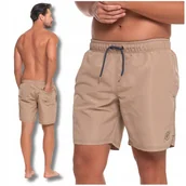 Kąpielówki męskie - KĄPIELÓWKI MĘSKIE GŁADKIE SPODENKI KĄPIELOWE SZORTY Z KIESZENIAMI MORAJ XL - miniaturka - grafika 1