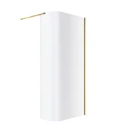 Kabiny prysznicowe - Kabina pryszniocowa Excellent Vidoq 93x200 walk-in złoty szczotkowany transparentne KAEX.1507.930.LP.GB - miniaturka - grafika 1