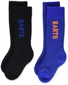 Skarpetki damskie - Barts Unisex Baby Basic 2-pak dziecięce skarpety do kolan Black (0001-BLACK & BLUE 001D) 31-34 (Manufacturer size: 31/34) 15-0000000560-001D - miniaturka - grafika 1