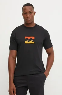 Billabong t-shirt bawełniany kolor czarny z nadrukiem - Koszulki męskie - miniaturka - grafika 1