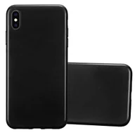 Etui i futerały do telefonów - Pokrowiec Do Apple iPhone XS MAX Etui w CZARNY Silikon Case Cover Obudowa Ochronny TPU Cadorabo - miniaturka - grafika 1