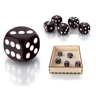 Kostka K6 1,1 cm RPG Brązowa Kość Sześciościenna - Gry planszowe - miniaturka - grafika 1