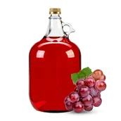 Domowy wyrób alkoholu - GĄSIOR 5 L BALON DAMA W KOSZU BUTELKA NA WINO NALEWKI TRUNKI + ZAKRĘTKA - miniaturka - grafika 1