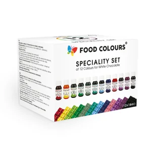 Food Colours Zestaw barwnik do czekolady. 12x18g - Dodatki do ciast w proszku - miniaturka - grafika 1
