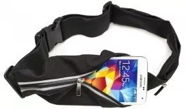 Holdit Sportbelt saszetka na pas czarna (611426) - Etui i futerały do telefonów - miniaturka - grafika 1