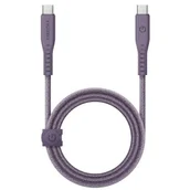 Kable - ENERGEA kabel Flow USB-C - USB-C 1.5m fioletowy/purple 240W 5A PD Fast Charge - miniaturka - grafika 1