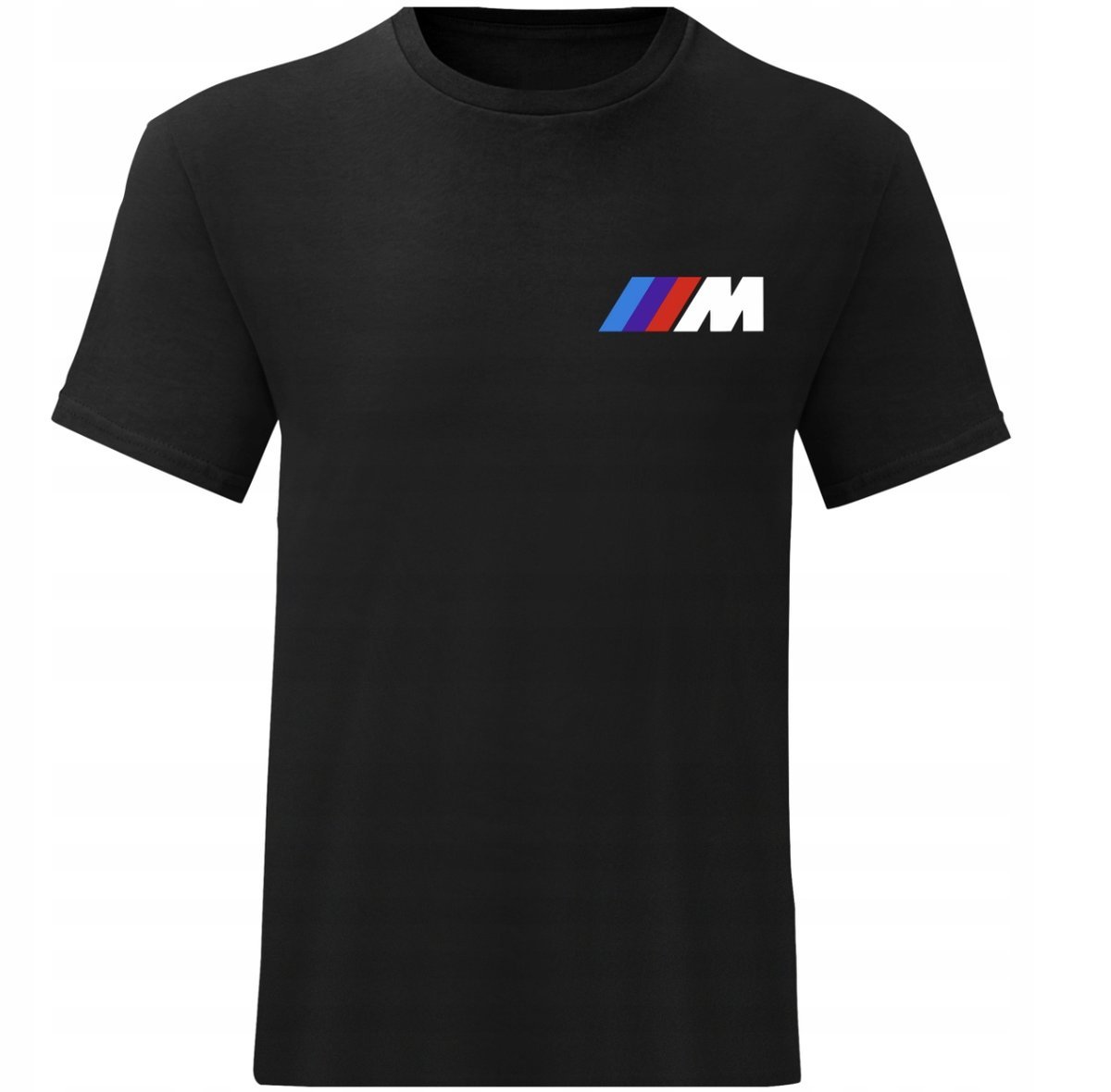 CZARNA KOSZULKA Z NADRUKIEM MĘSKA ŚMIESZNA T-SHIRT BMW M MOTORSPORT r. L 2