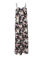 Sukienki - ONLY Onlwinner Sl Maxi Dress Noos WVN sukienka damska, Czarny/Aop: duży kwiat Larry, 40 - miniaturka - grafika 1