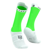 Skarpetki kolarskie - COMPRESSPORT Skarpetki rowerowe PRORACING SOCKS V4 BIKE neon green/white - miniaturka - grafika 1