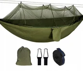 Hamaki - Hamak Dwuosobowy Turystyczny Z Moskitierą Biwak - miniaturka - grafika 1