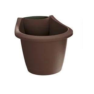 Prosperplast Doniczka RESPANA BELT - brąz 2_319207 - Donice - miniaturka - grafika 1