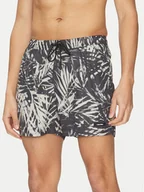 Kąpielówki męskie - Calvin Klein Swimwear Szorty kąpielowe KM0KM01120 Czarny Regular Fit - miniaturka - grafika 1