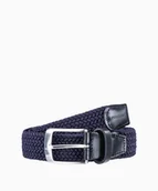 Paski - PUCCINI Granatowy elastyczny pasek męski rozmiar l - miniaturka - grafika 1